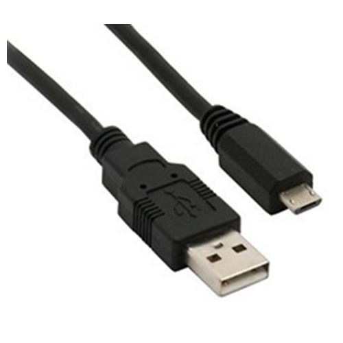 Solight USB kábel, USB 2.0 A konektor - USB B micro konektor, sáčok, 50cm