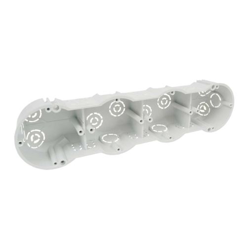 Krabice přístrojová KP64/4 čtyřnásobná o71x45mm