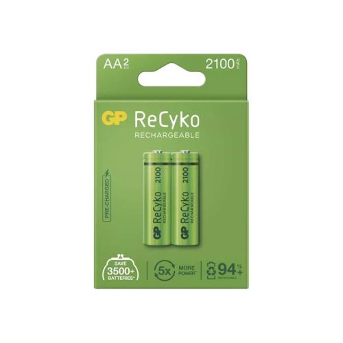 Baterie AA (R6) nabíjecí 1,2V/2100mAh GP Recyko 2ks