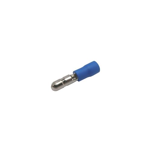 Konektor kruhový 4mm, vodič 1.5-2.5mm modrý