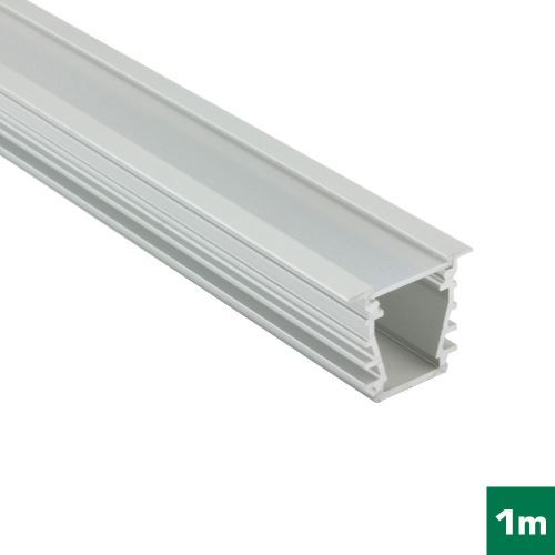 AL profil FKU50 BC/UX pro LED, s plexi, 1m, elox