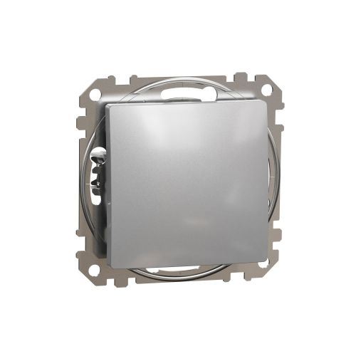 Sedna Design spínač 6 střídavý bezšroubový aluminium