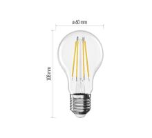 LED žiarovka Filament A60 / E27 / 3,8 W (60 W) / 806 lm / neutrálna biela (1)