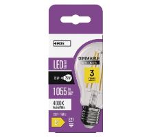 LED žárovka Filament A60 / E27 / 7,5W (75 W) / 1 055 lm / neutrální bílá / stmívatelná (9)