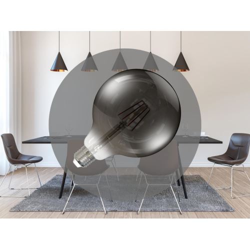LED Filament 4W SMOKE - G125 / E27 / 2000K - ZBF102