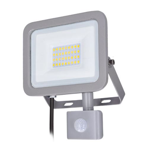 Solight LED reflektor Home sa senzorom, 30W, 2250lm, 4000K, IP44, šedý