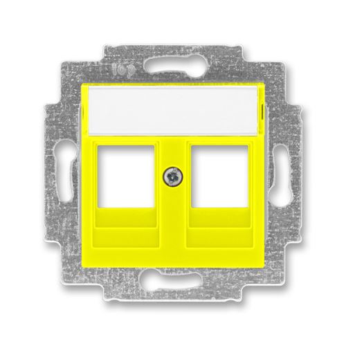 Kryt zásuvky komunikačné so strmeňom, žltá, ABB Levit 5014H-A01018 64