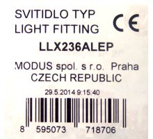 Svítidlo MODUS LLX 236 AL EP (3)