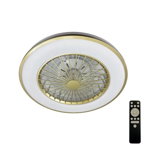 LED svítidlo OPAL + stropní ventilátor + dálkový ovladač 48W - LCL6347