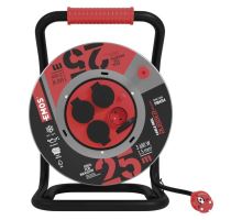 Guma-neoprén predĺž. kábel, bubon kovový - 4z, 25m, 1,5mm2 (1)