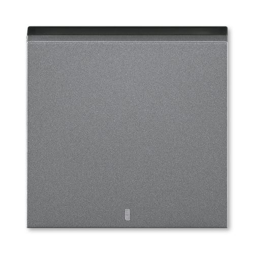 Kryt jednoduchý s čirým průzorem, ocelová/kouřová černá, ABB Levit M 3559H-A00653 69