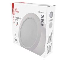 LED prisadené svietidlo RUBIC, kruhové, 18W neutrálna biela