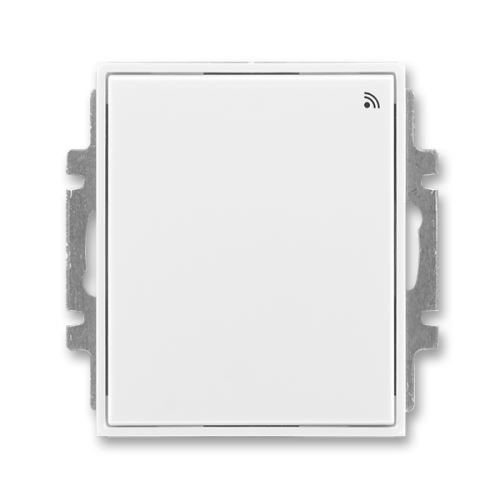 Spínač s krátkocestným ovl., S RF prijímačom pre 868 MHz, biela / ľadová biela, ABB Element, Time 3299E-A23108 01