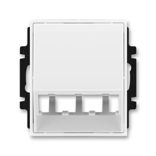 Kryt pre šikmé osvetlenie s LED alebo prvkami Panduit Mini-Com, biela / biela, ABB, Element, Time 5014-A00400 03