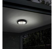 Solight LED vonkajšie osvetlenie guľaté s mriežkou, 13W, 910lm, 4000K, IP65, 17cm, čierna (5)