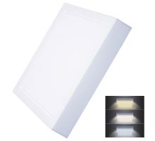 Solight LED mini panel CCT, prisadený, 24W, 1800lm, 3000K, 4000K, 6000K, štvorcový Solight LED mini panel CCT, prisadený, 24W, 1800lm, 3000K, 4000K, 6000K, štvorcový