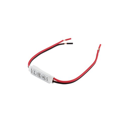 Ovladač pro LED pásky manuální 3tl., 6A, 12/24V, vodiče