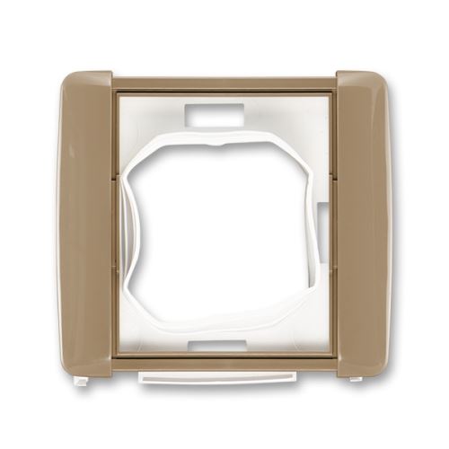 Rámeček jednonásobný (s těsnicí manžetou), IP 44, kávová, ABB, Element 3901E-A00941 H5