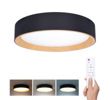 Solight LED osvětlení s dálkovým ovladačem Larios Black, 48W, 3360lm, 39cm, změna chromatičnosti, stmívatelné Solight LED osvětlení s dálkovým ovladačem Larios Black, 48W, 3360lm, 39cm, změna chromatičnosti, stmívatelné