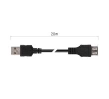 USB kabel 2.0 A vidlice – A zásuvka 2m (6)