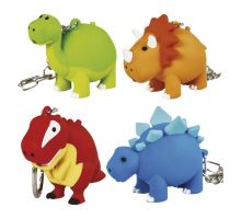 LED kľúčenka - dinosaury so zvukom na LR54, 24 ks, display box (5)
