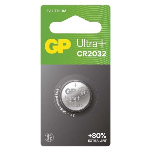 Lítiová gombíková batéria GP CR2032, blister