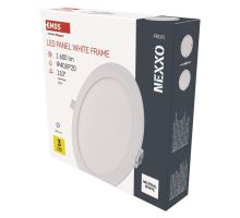 LED vstavané svietidlo NEXXO, kruhové, biele, 18W, neutrálna biela