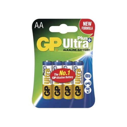 Baterie AA (R6) alkalická GP Ultra Plus Alkaline 4 ks