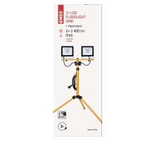 LED reflektor HOBBY SLIM 2x 30W + trojnožka (5)
