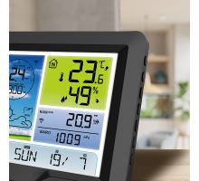 Solight profesionální meteostanice, přehledný a designový displej, tlak, teplota, vlhkost, srážky, hodnoty větru (6)