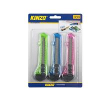 Nôž odlamovací plastový KINZO 18mm sada 3ks Nôž odlamovací plastový KINZO 18mm sada 3ks