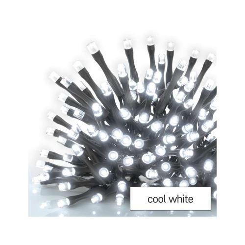 Standard LED spojovací vánoční řetěz, 10 m, venkovní i vnitřní, studená bílá