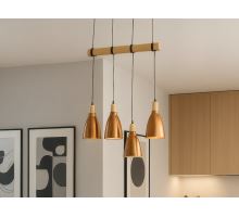 Závěsné měděné kovové svítidlo 4 x E27 - ME0413-4/B (7)