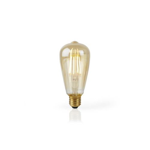 Smart LED žiarovka E27 5W teplá biela NEDIS WIFILF10GDST64 WiFi Tuya