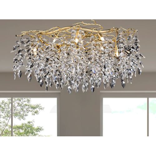 Luxusní stropní křišťálový lustr 12 x G9 - CA011/800C