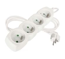 Prodlužovací kabel 4 zásuvky 1,5m, bílý