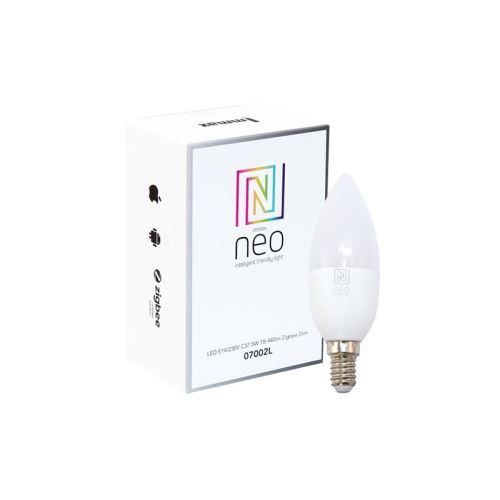 Smart LED žárovka E14 5W teplá bílá IMMAX NEO 07002L ZigBee Tuya
