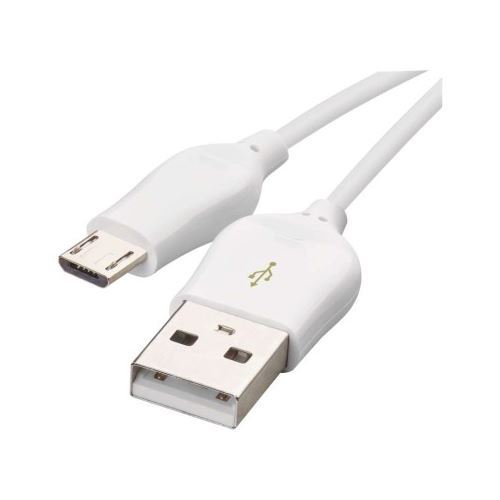 USB kabel 2.0 A/M - micro B/M 1m bílý, Quick Charge