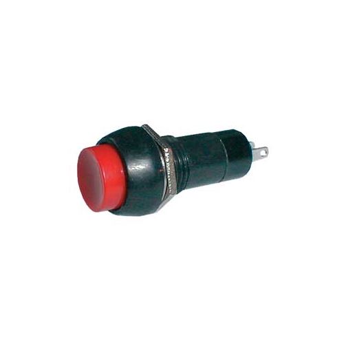 Přepínač tlačítko kul. OFF-(ON) 250V/1A červené