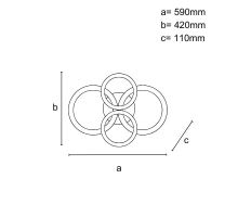 LED stropné svietidlo s diaľkovým ovládačom 100W - J3346/BCH (6)