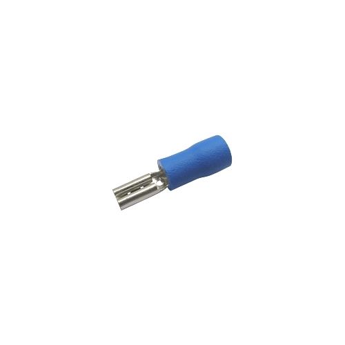Zdířka faston 2.8mm ,vodič 1.5-2.5mm modrá