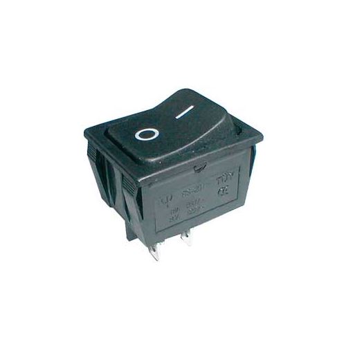 Přepínač kolébkový 2pol./4pin ON-OFF 250V/15A černý