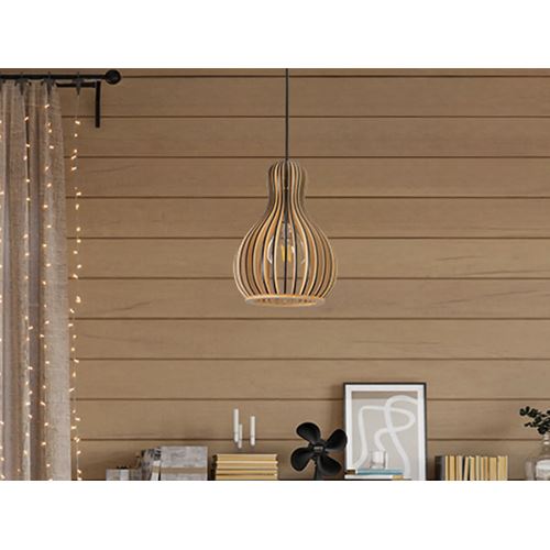 Závesný luster z masívneho dreva E27/200 - WRE111