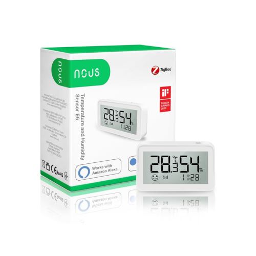 Smart teplomer s meraním vlhkosti NOUS E6 ZigBee Tuya