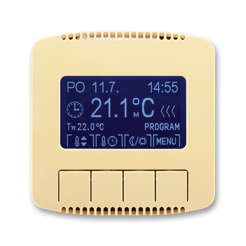 Termostat univerzální programovatelný (ovládací jednotka), béžová, ABB Tango 3292A-A10301 D
