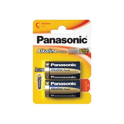 Baterie C (R14) alkalická PANASONIC Alkaline Power 2ks / blistr