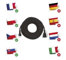 Prodlužovací kabel gumový spojka 30m 3x 1,5mm (2)