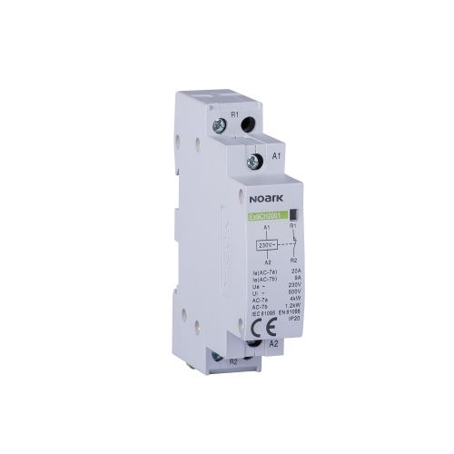 Ex9CH20 20 220/230V 50/60Hz Instalační relé, 20 A, ovl. 220/230 V, 2 NO  kontakty Noark