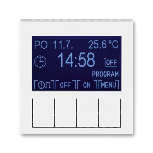 Hodiny spínací programovatelné (ovládací jednotka), bílá/bílá, ABB Levit 3292H-A20301 03