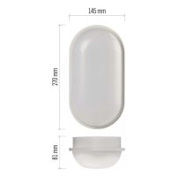 LED prisadené svietidlo, ovál 20W neutrálna biela (3)